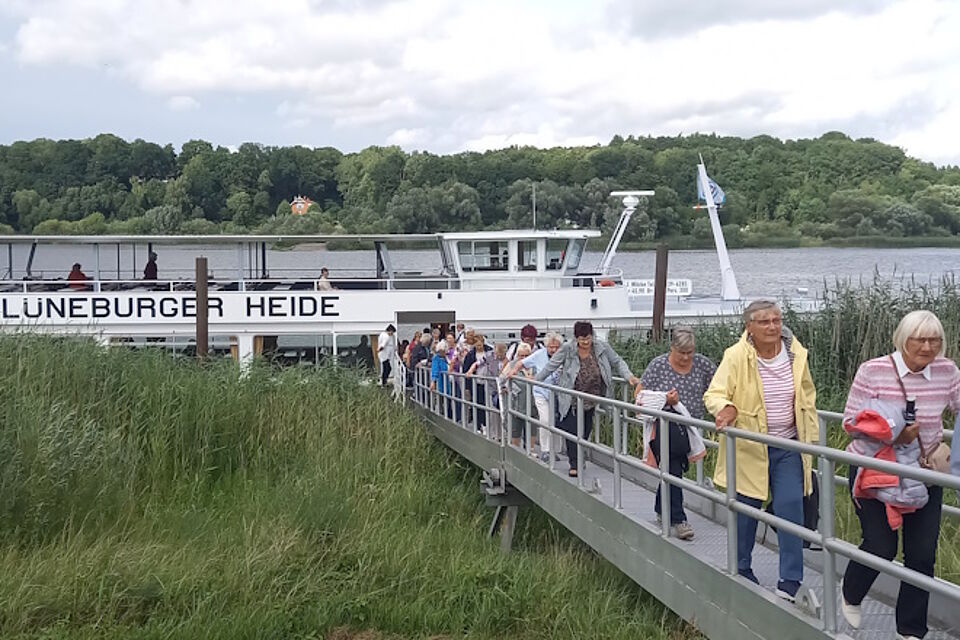Schiff nach der Fahrt