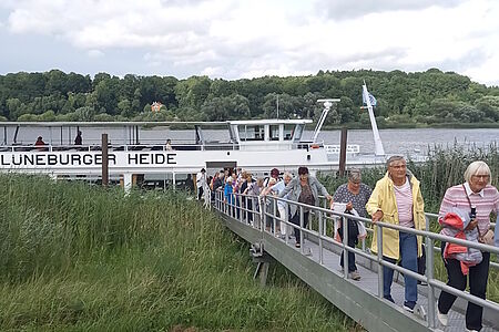 Schiff nach der Fahrt